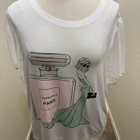 Plus Size Top Size 2X new without tags, a bit see thru. - Picture 4 of 4